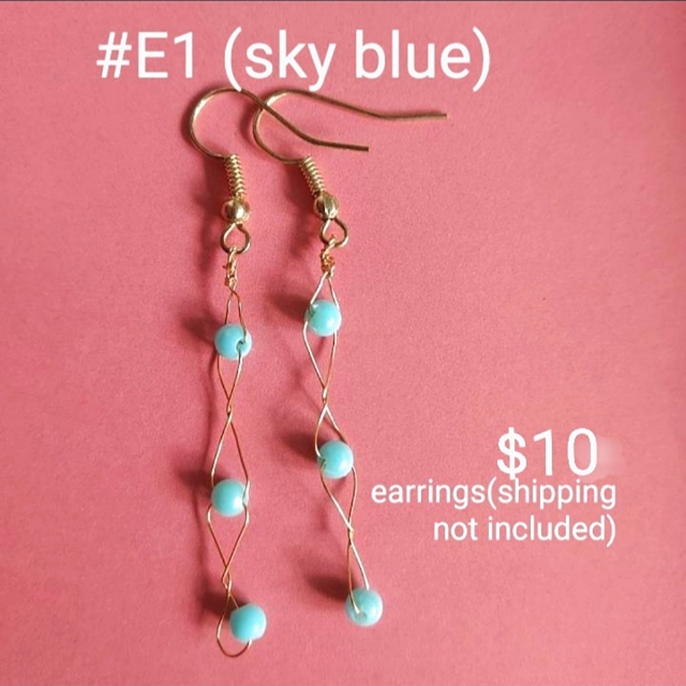#E1 (sky blue) earrings